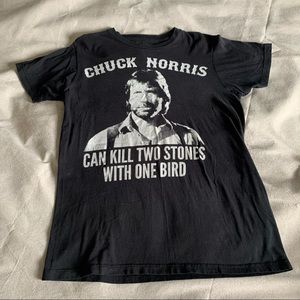 Retro Chuck Norris Black T-shirt